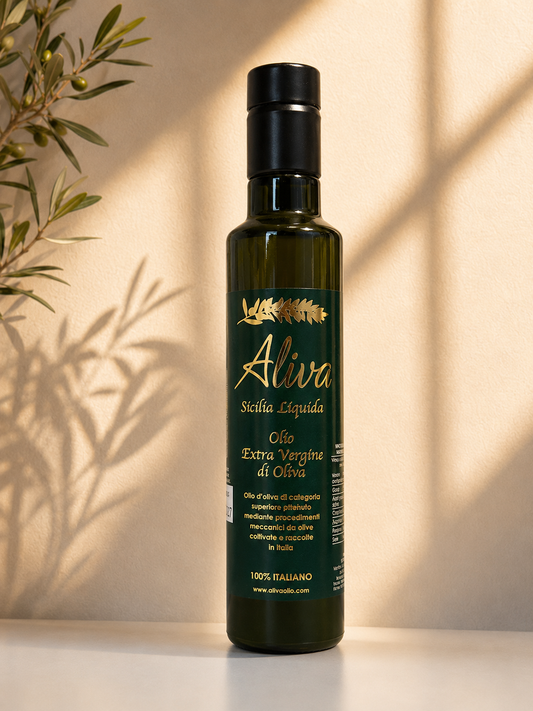 Gift set 3 bottles - Aliva - Sicilia Liquida - EVOO 2025/2026 250 ml - shipping included